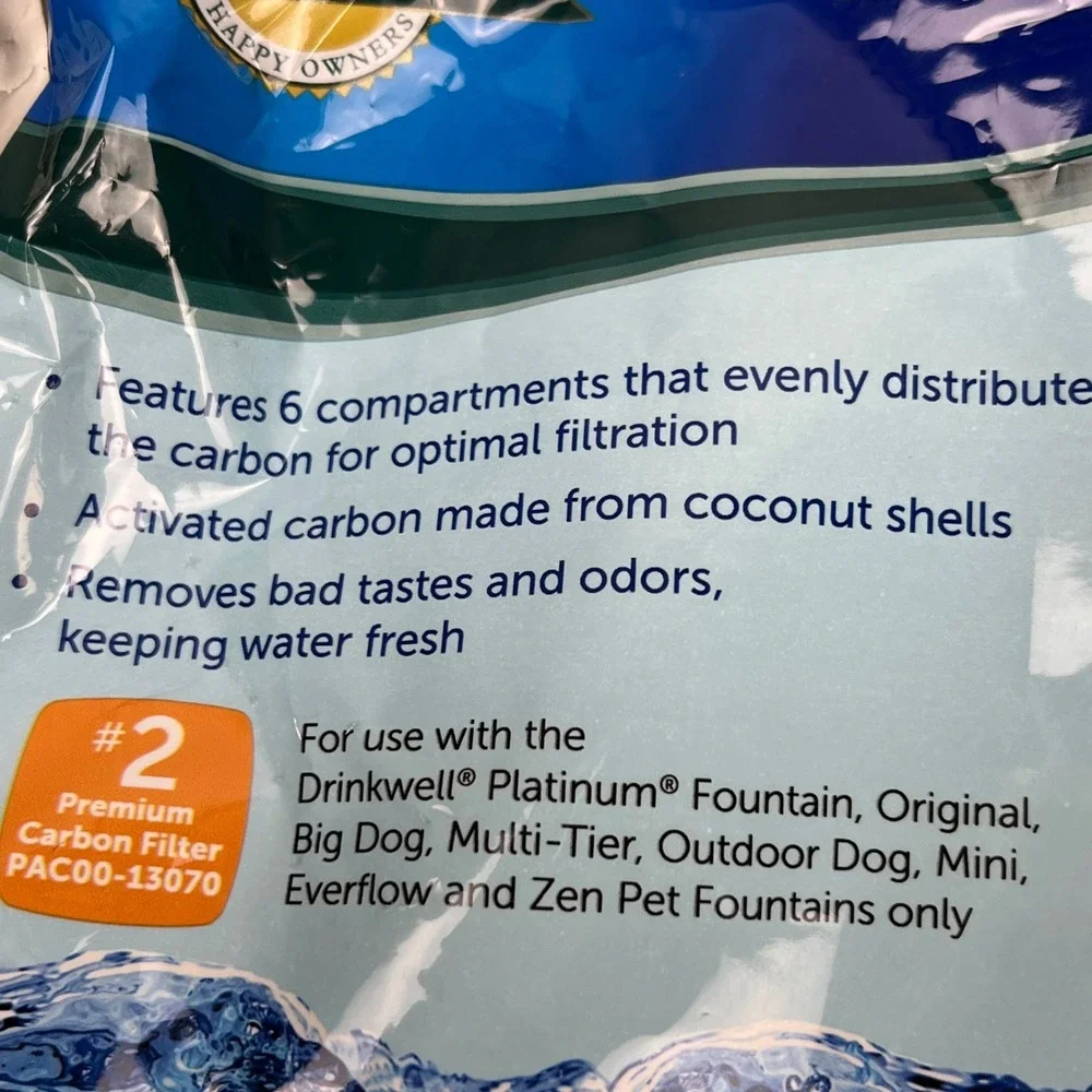 PetSafe Drinkwell Premium Replacement Carbon‎ Filters 5 Filters